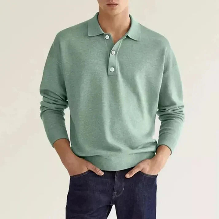Elias -langærmet poloshirt