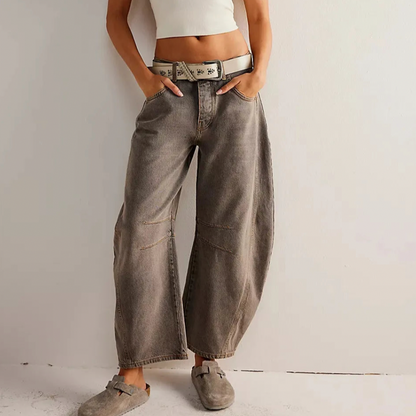 Retro jeans til kvinder - afslappet snit