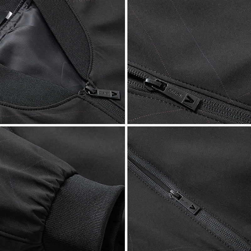 Men's bomber jacket with zipper – classic streetwear look