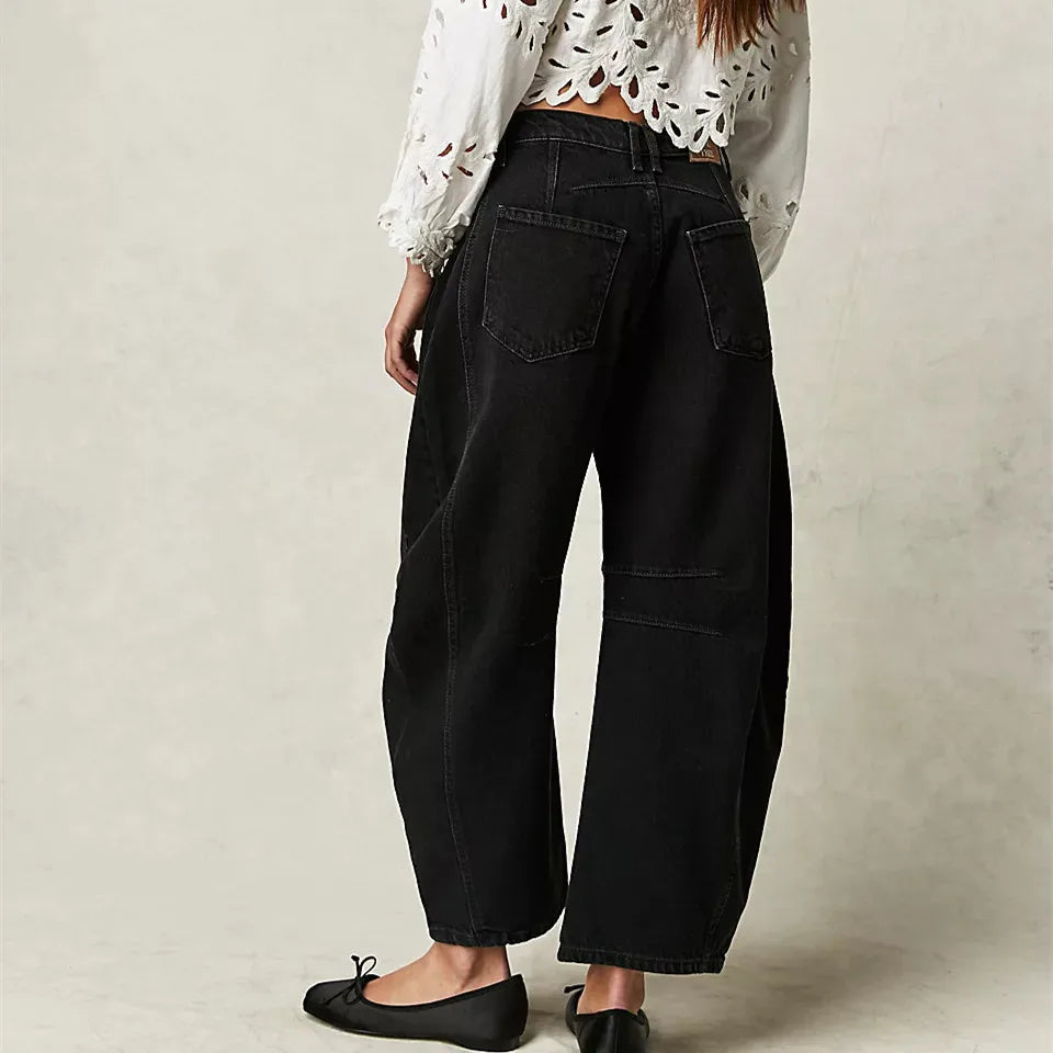 Retro jeans til kvinder - afslappet snit