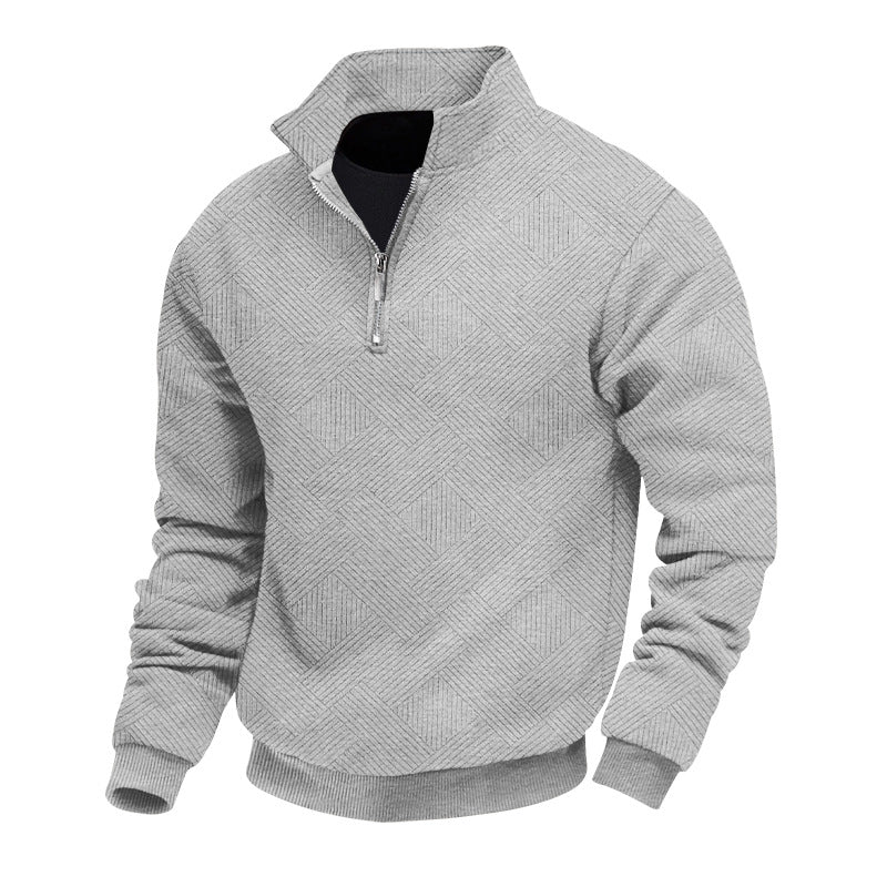 Men's half-zip knit sweater – warm & timeless