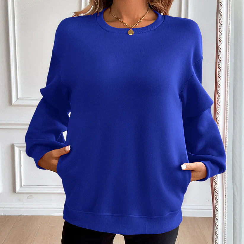 Nora – loose-fitting sweatshirt with front pockets