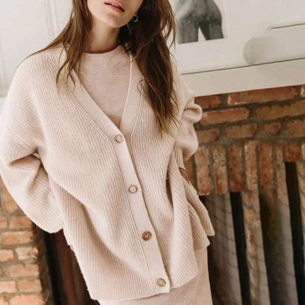 Pepita - kashmir cardigan til kvinder