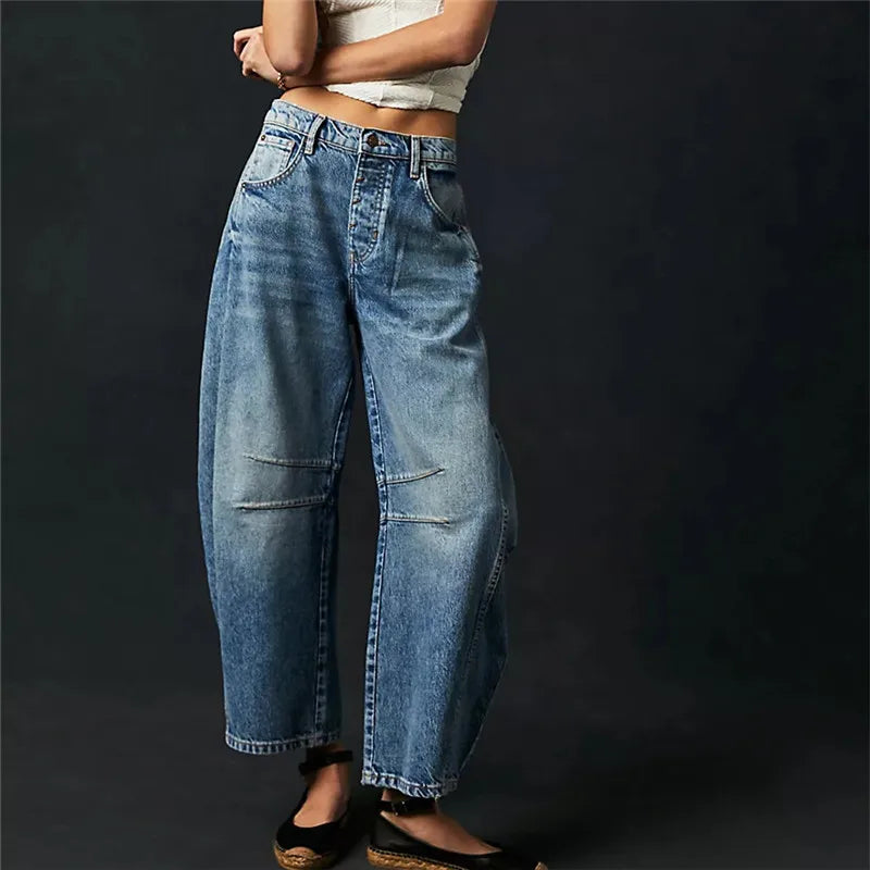 Retro jeans til kvinder - afslappet snit