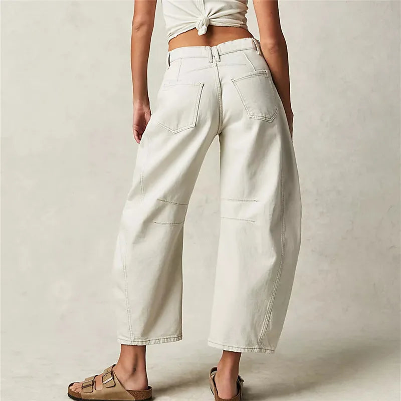 Retro jeans til kvinder - afslappet snit
