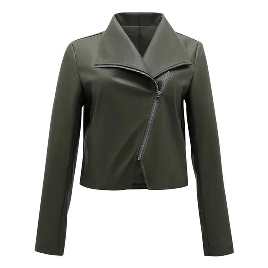 Teodora - elegant olivengrøn damefrakke