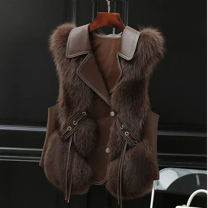 Megane – elegant fur vest with a luxurious look