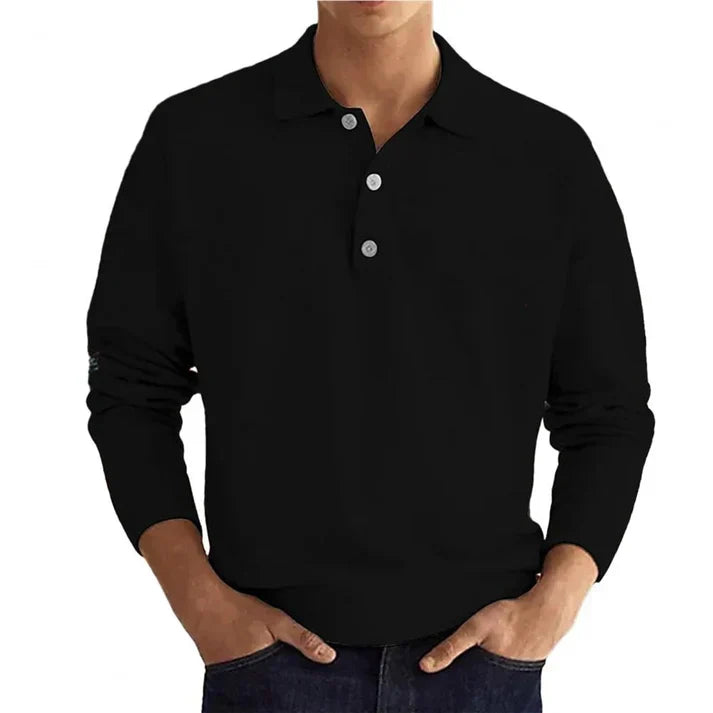 Elias -langærmet poloshirt