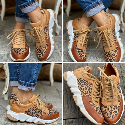 Claire - sneakers med leopardprint