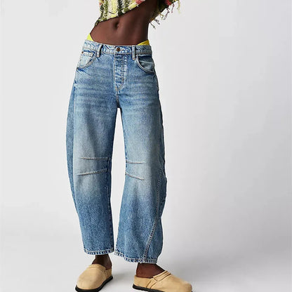 Retro jeans til kvinder - afslappet snit