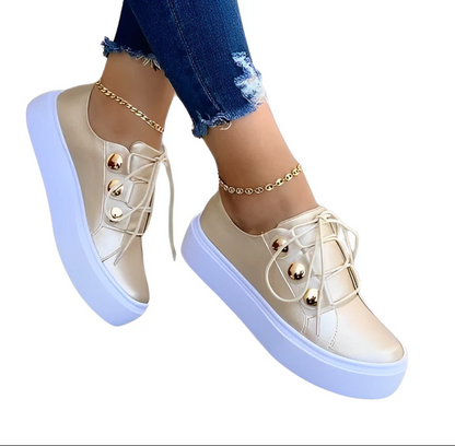 Alyssa – lærred-plateau-sneaker