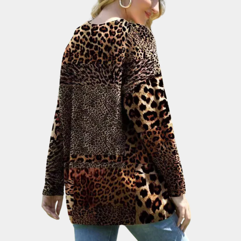 Sensationel dametrøje med eksklusivt leopardprint - Martha