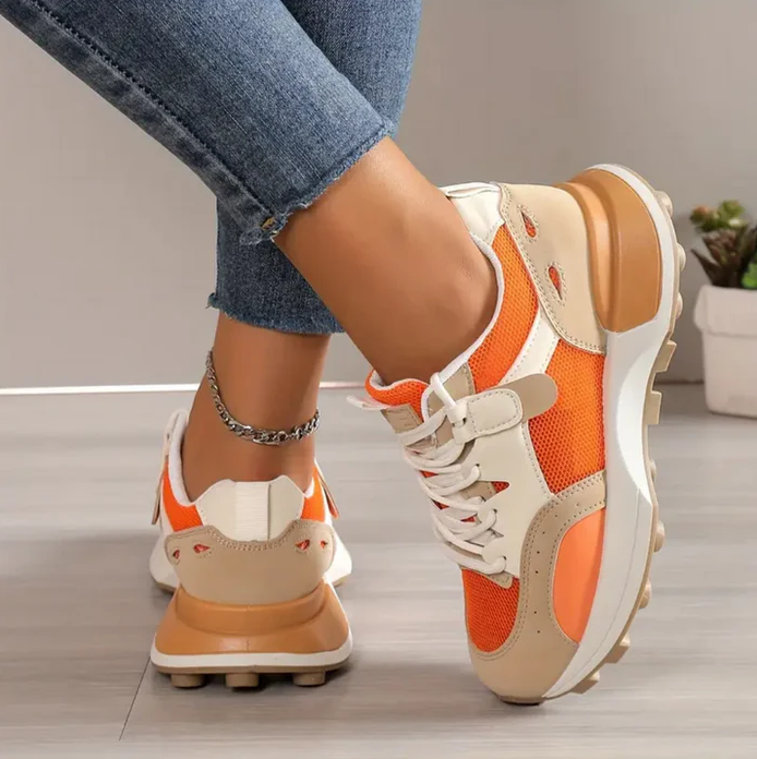 Dolores – damesneakers i color block design