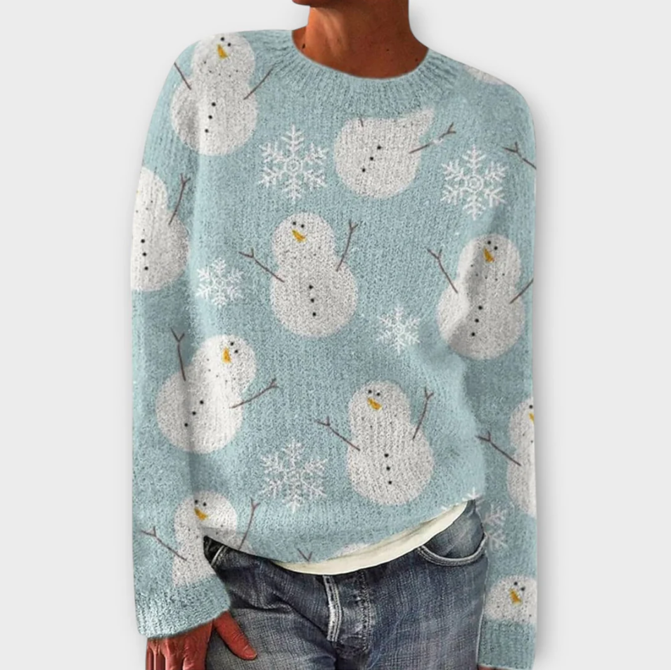 Simone vinter strikket sweater til kvinder - varme og stil til den kolde årstid