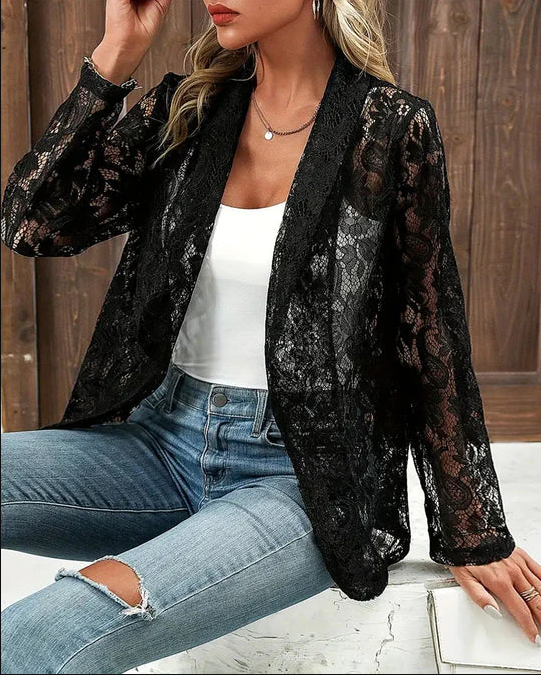 Eloise - blondeblazer med reverskrave