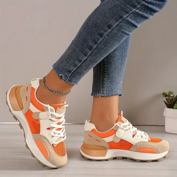 Dolores – damesneakers i color block design