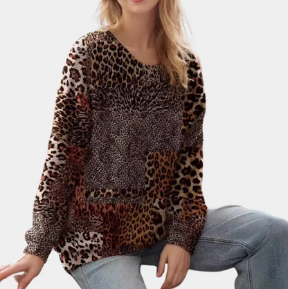 Sensationel dametrøje med eksklusivt leopardprint - Martha
