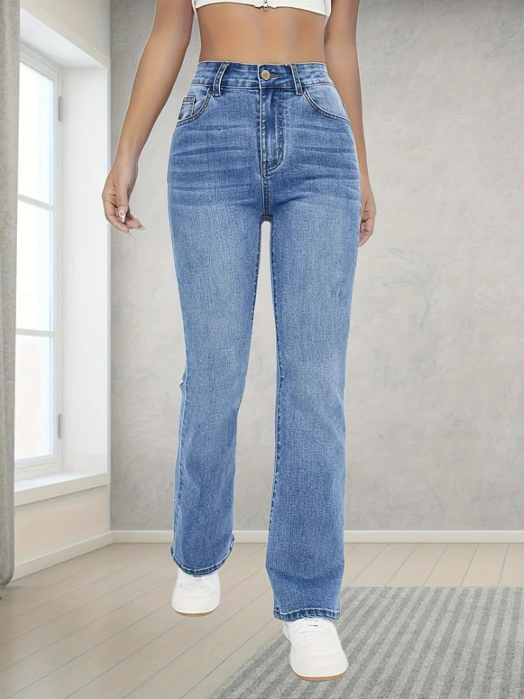 Lovisa – lyseblå bootcut jeans