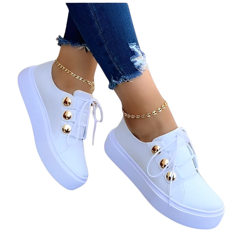 Alyssa – lærred-plateau-sneaker