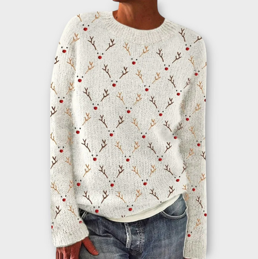 Simone vinter strikket sweater til kvinder - varme og stil til den kolde årstid
