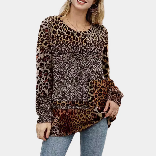 Sensationel dametrøje med eksklusivt leopardprint - Martha