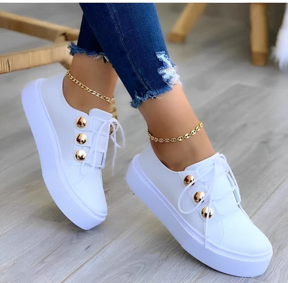 Alyssa – lærred-plateau-sneaker