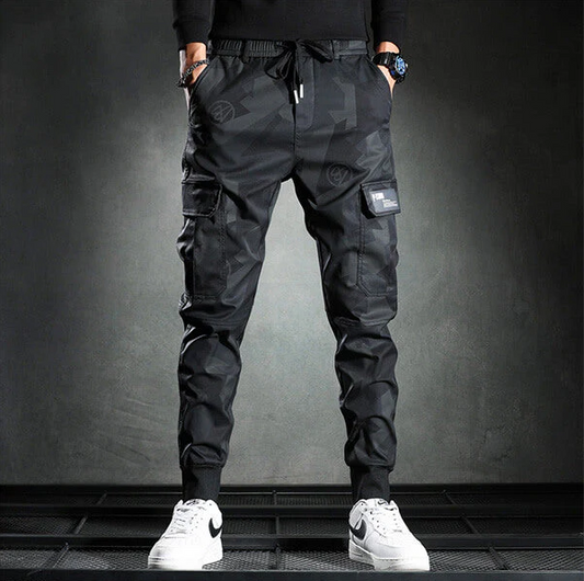 Sorte slim fit chinos til mænd