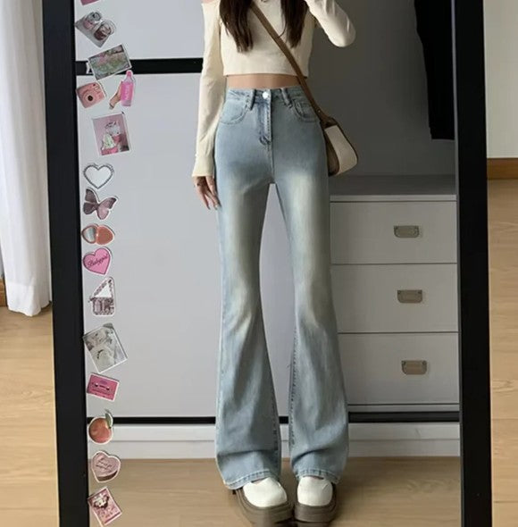 Ariana denim bukser med udsving