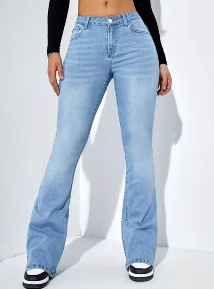 Ariana denim bukser med udsving