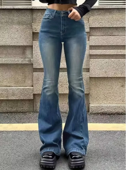 Ariana denim bukser med udsving