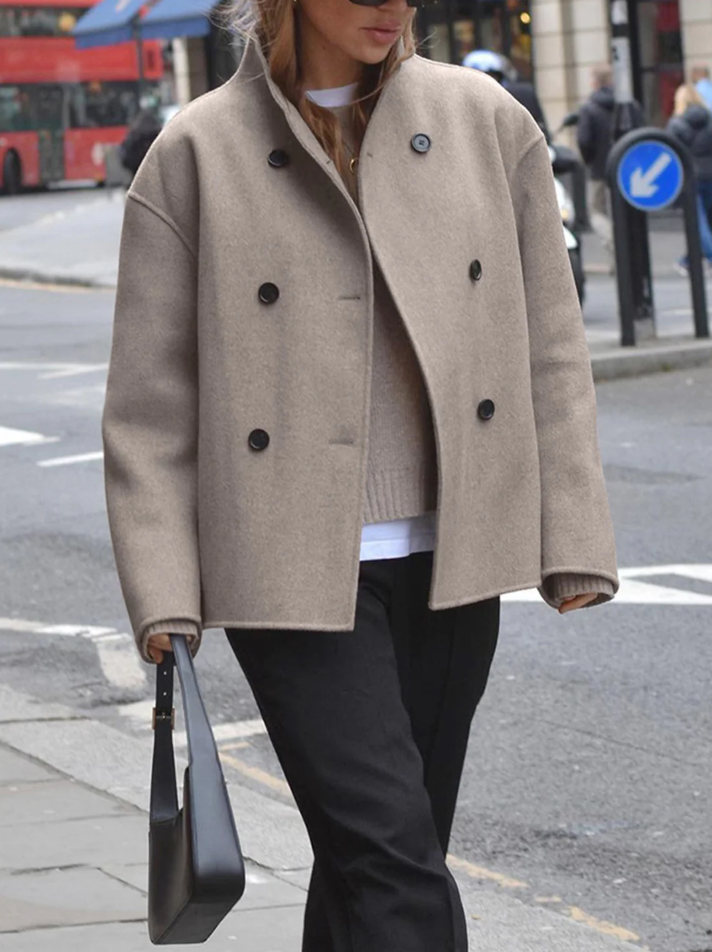 Lisa - trendy damefrakke i oversize pasform