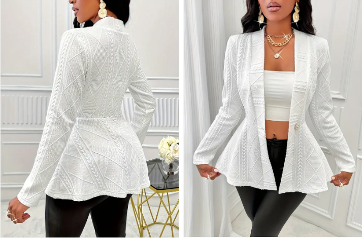 Savannah - elegantere strickblazer