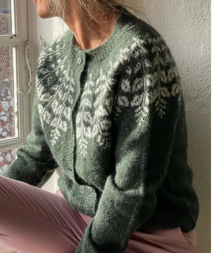 Annys – ssuper hyggelig og blød vinterstrikket cardigan