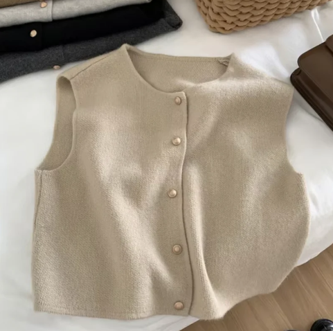 Annabeth cardigan uden ærmer
