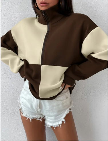 Hyggelig sweatshirt med farveblokke fra Kali