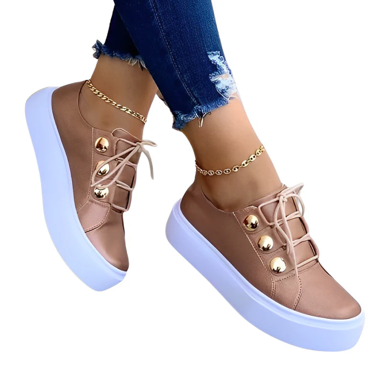 Alyssa – lærred-plateau-sneaker