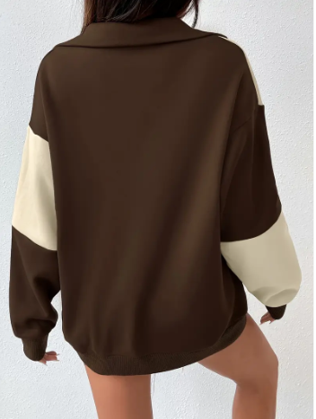 Hyggelig sweatshirt med farveblokke fra Kali