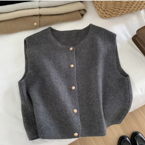 Annabeth cardigan uden ærmer
