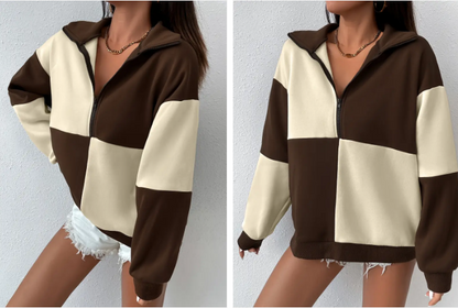 Hyggelig sweatshirt med farveblokke fra Kali