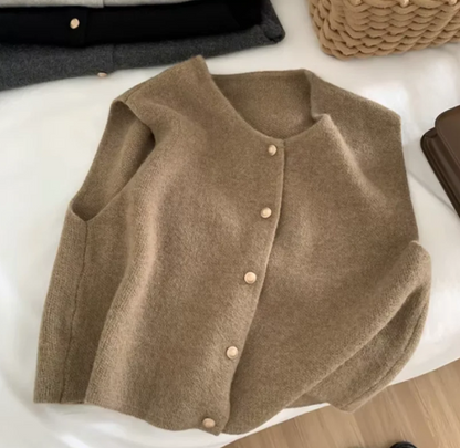 Annabeth cardigan uden ærmer