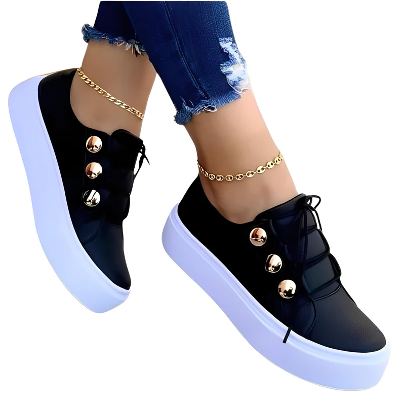 Alyssa – lærred-plateau-sneaker