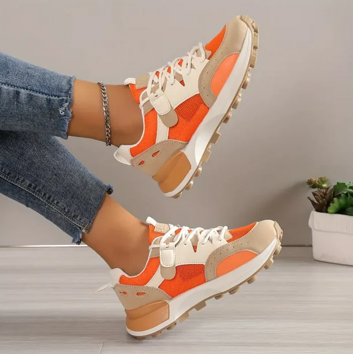 Dolores – damesneakers i color block design