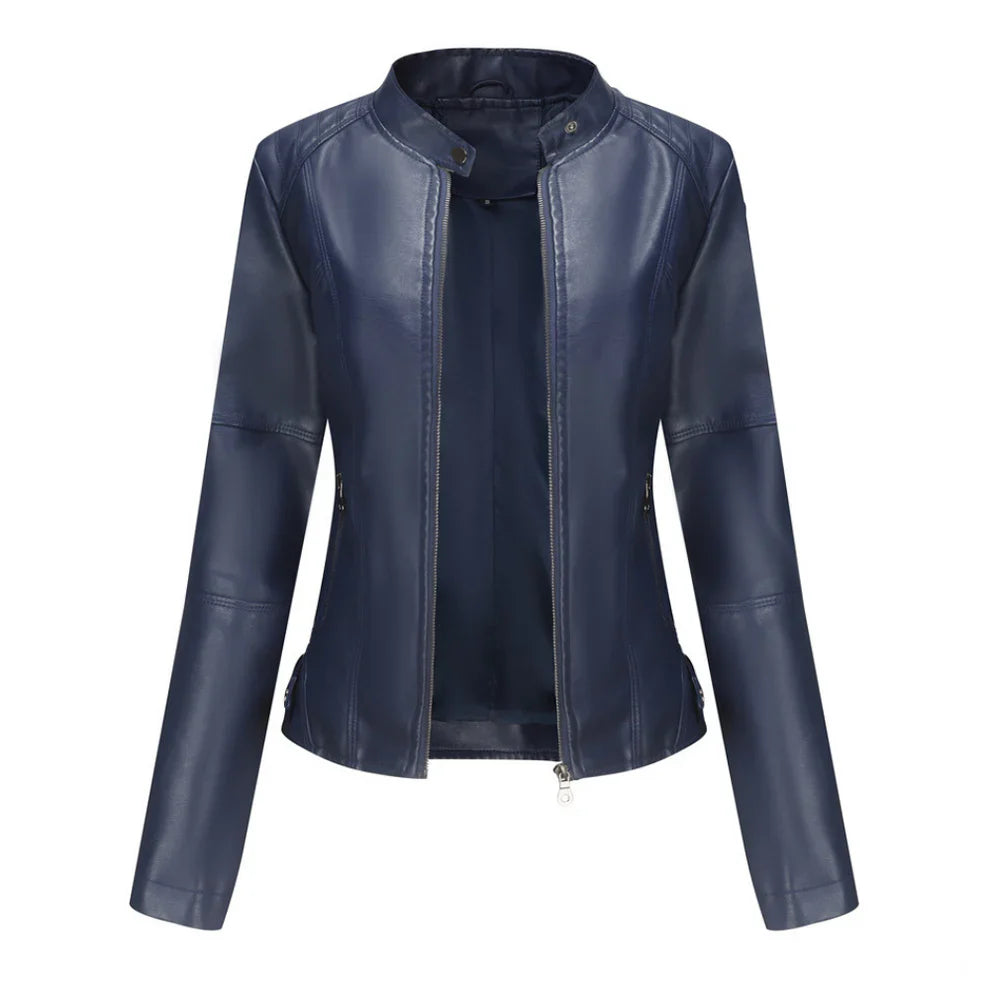 Martha – stylish, slim-fit leather jacket for women