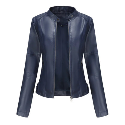 Martha – stylish, slim-fit leather jacket for women