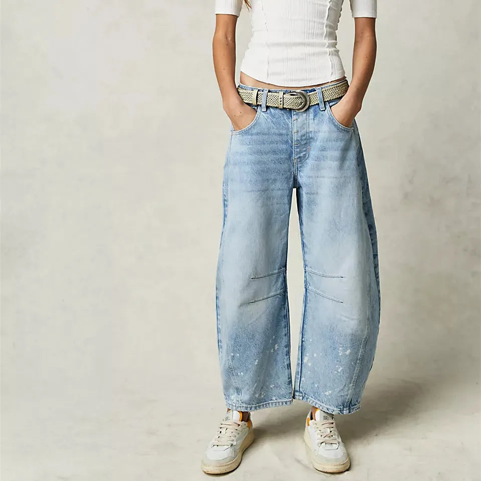 Retro jeans til kvinder - afslappet snit