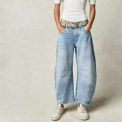 Retro jeans til kvinder - afslappet snit