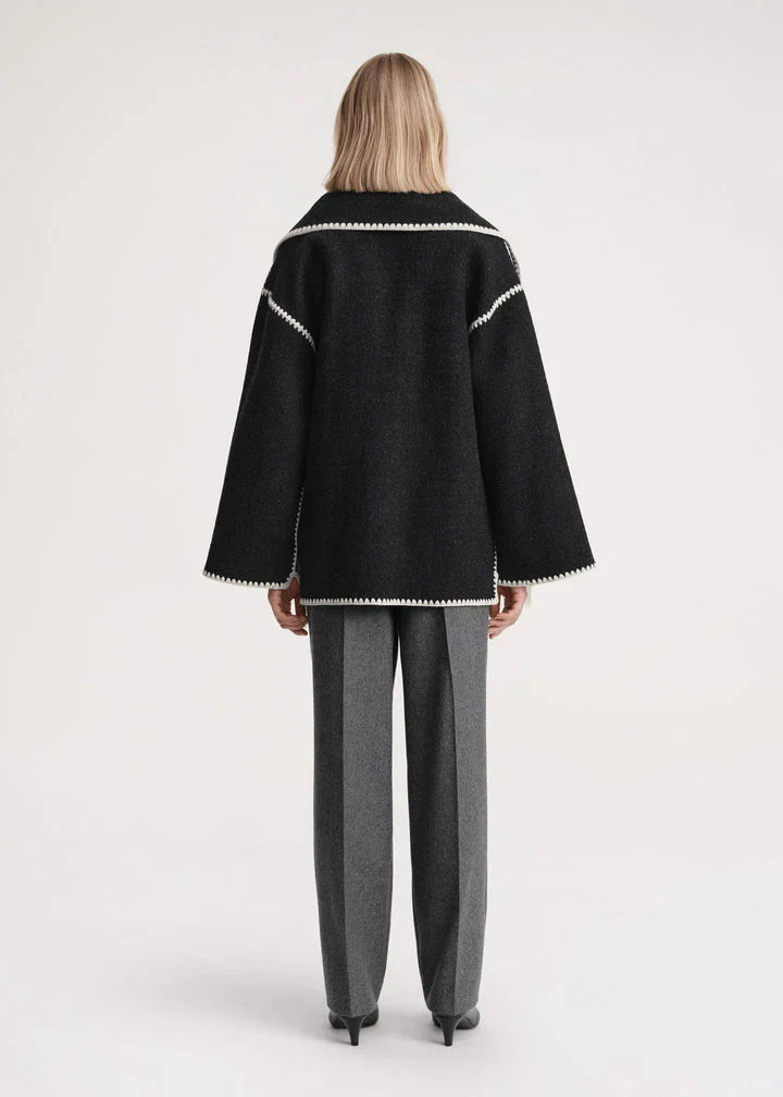 Keyra - luxurious jacket with scarf