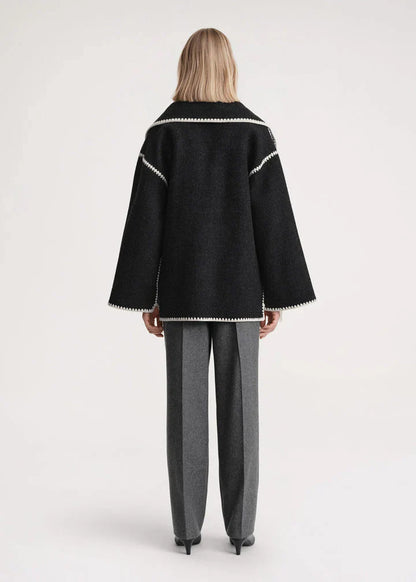 Keyra - luxurious jacket with scarf