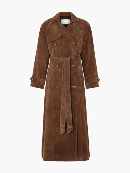 Farnza - ruskind trenchcoat