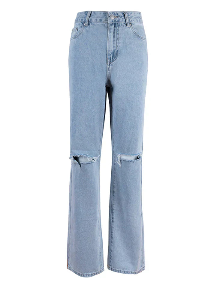 Raelyn - moderigtige ripped jeans til kvinder